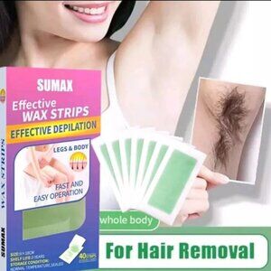 40 Pcs Wax Strips Lip Wax Strips For Women Facial Hair Removal Waxing Strips
